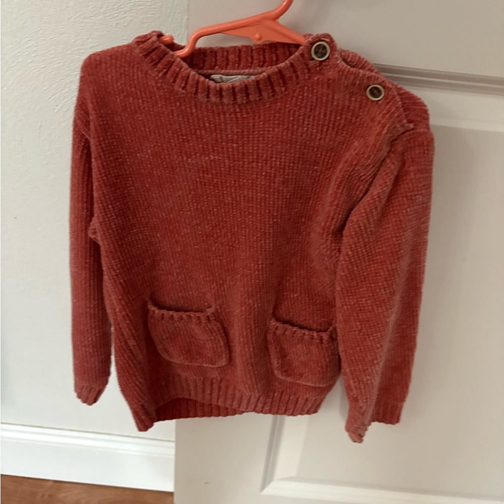 Jessica Simpson Pink Pullover Sweater with Ribbed Neckline